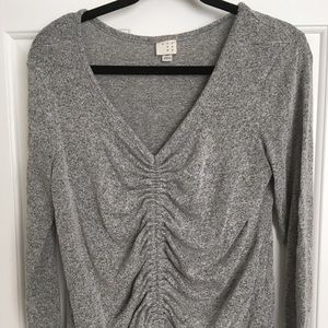 Gray long sleeve shirt